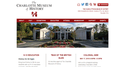 Desktop Screenshot of charlottemuseum.org