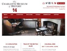 Tablet Screenshot of charlottemuseum.org